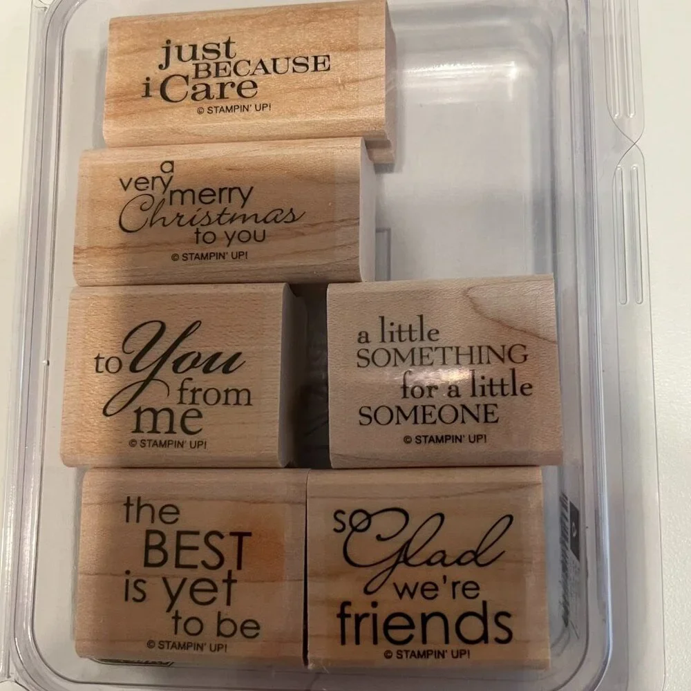 STAMPIN’ UP! “Best Yet”‎ Stamp Set (6-Piece) MOUNTED